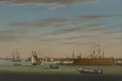 Veduta di Charleston dal porto, 1831 da Samuel Barnard